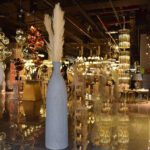Tall Textured Floor Vase 100 cm – Grey Stone Finish - Image 2