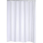 Shower Curtain Madrid Polyester 180 x 200 cm -  White & Grey