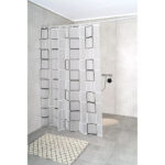 Modern Retro Shower Curtain – Transparent - Image 2