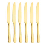 Knife Set 6 Pc Gold
