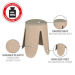 Universal Stool Comiso  Matt Beige - Image 4