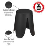 Universal Stool Comiso  Matt Black - Image 6