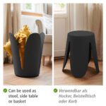 Universal Stool Comiso  Matt Black - Image 2