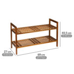 Shoe Rack Fondi Fsc Acacia Wood - Image 5