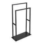 Stainless Steel Towel And Clothes Stand Rivaltana  Matt Black