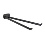 Towel Holder With 2 Mobile Arms Basic Black