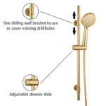 Shower Set 66Cm Young Line Matt Gold - Image 7