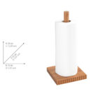 Kitchen Roll Holder Mera Smoked Bamboo - Image 4