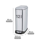 Pedal Bin 12L Easy Close Stainless Steel  - Image 10