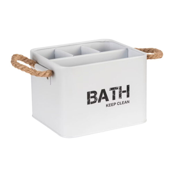 Bathroom Box 4 Compartments Gara  White Steel