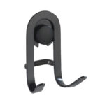 Wall hook 2 pc Classic Plus black