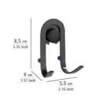 Wall hook 2 pc Classic Plus black - Image 6