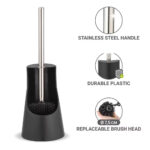 Silicone Toilet Brush Arese Black - Image 3