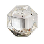 Decorative Wall Mounted Mirror – Silver