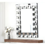 Vintage Arched Decorative Wall Mirror – White Distressed Finish - Image 2