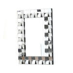 Vintage Arched Decorative Wall Mirror – White Distressed Finish