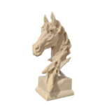 Abstract Sandstone Style Table top Sculpture  Artistic Resin Decor Statue - Cream