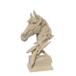 Abstract Sandstone Style Table top Sculpture  Artistic Resin Decor Statue - Cream - Image 2