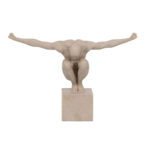 Home Decorative Figurine  Abstract Couple Sculpture -  Cream