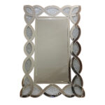 Rectangular Bathroom Mirror 110 x 70 cm - Silver