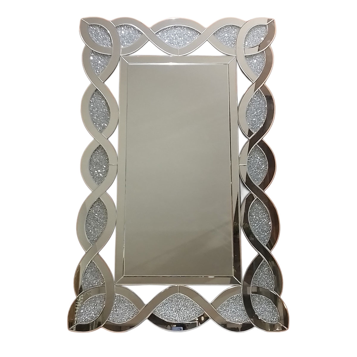 osm 830 Rectangular Bathroom Mirror 110 x 70 cm - Silver - Image 1
