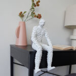 Miguel & Carlos Human Form Sculptures - Cream - Image 2