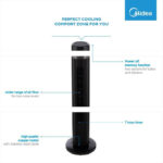 Midea Tower Fan With Remote Control - 6000 Series - Image 5