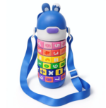 Kids Math Water Bottle with Silicone Spout Stainless Steel 430ml - Image 2