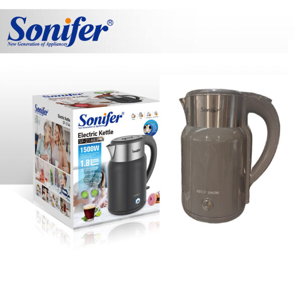 Sonifer Electric Kettle – 1500 w | 1.8L – Grey