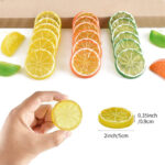 4 Pc Realistic Citrus Decoration Artificial Lemon Slice Set - Image 6