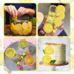4 Pc Realistic Citrus Decoration Artificial Lemon Slice Set - Image 4
