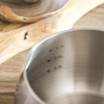 Stainless Steel Milk Pan With Glass Lid 12cm (850ml) - Image 4