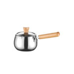 Stainless Steel Milk Pan With Glass Lid 12cm (850ml)