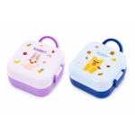 Kids Cartoon Handle Lunch Box  2-Compartment with Spoon 1150 ml - 4 Colour Choices 