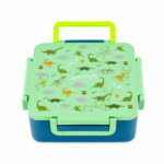 Dinosaur World Kids Lunch Box  4 Compartment Leakproof BPA-Free 1800 ml - Green - Image 3