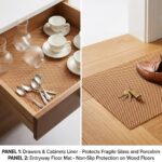 Non-Slip Kitchen Roll Mat – 60 x 90 cm | 4 Elegant Colours