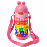 Kids Math Water Bottle with Silicone Spout Stainless Steel 430ml - Image 3