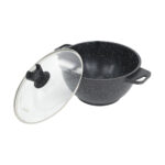 21 Pc Granite Coated Cookware Set - Black - Image 9