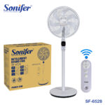 Sonifer Digital Stand Fan – 45W | 7 Blades | Remote Control - White