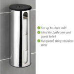 Turbo-LOC Toilet Paper Storer  Detroit Series – Stainless Steel - Image 3