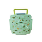 Dinosaur World Kids Lunch Box  4 Compartment Leakproof BPA-Free 1800 ml - Green