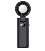 Handheld Fan Mini Fan with Digital Display – Black
