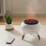 Flame Aroma Diffuser – White - Image 2
