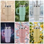 Crystal Bling Quencher Tumbler with Straw – 1200 ml