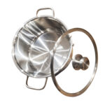 Kitchen Aid Multi Clad Stainless Steel Casserole – 24 cm Silver - Image 2