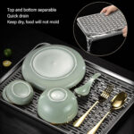 Dish Drain Tray Stainless Steel ( 31.5 by 24.5 by 2.5 ) – Grey - Image 5