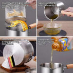 Tempura Fryer Pot with Basket Stainless Steel Single Bottom 14 cm  - Silver - Image 4