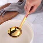 Soup Ladle Stainless Steel - Golden - Image 3
