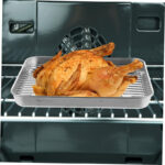 Premium Baking And Cooking Tray with Cooling Rack - Silver - Image 3