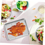 Premium Baking And Cooking Tray with Cooling Rack - Silver - Image 2